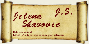 Jelena Škavović vizit kartica